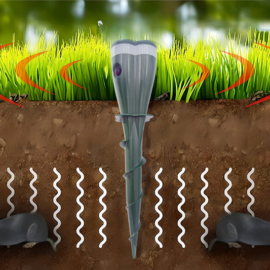🌸Zonne-energie waterdichte schroefmol verdelger